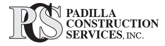 Padilla Construction Services, Inc. Logo