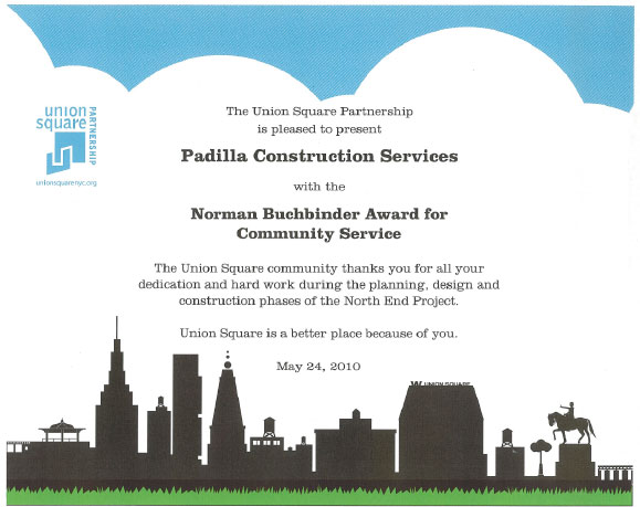Norman Buchbinder Award for Community Services