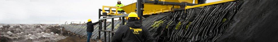 Padilla Construction workers installing a Barrier Force barrier. Padilla Construction workers installing a Barrier Force barrier.